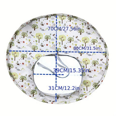 Kids Self-Eating Placemat Leak-proof Bib Cover