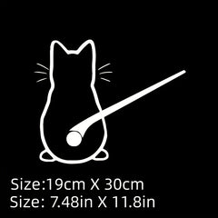 Cat Car Window Sticker Reflective Decoration For Universal Car