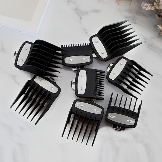 8 Piece Hair Clipper Guard Combs Set for Relaxed Textured Hair