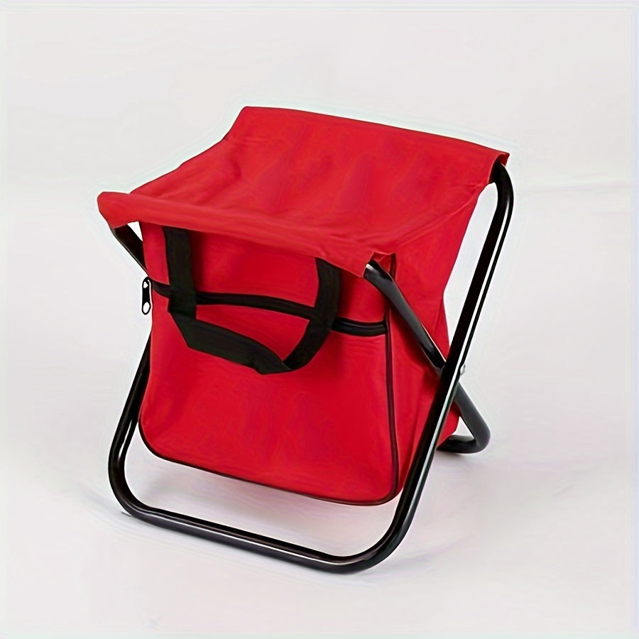 Portable Folding Stool with Storage Pouch for Outdoor Camping