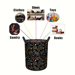 FARIDABIO Game Controller Pattern Large Storage Basket