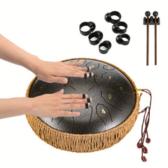30 48 Cm 15 Note Steel Tongue Drum D Key Handpan Drum with Bag & Book