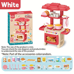Mini Kitchen Toy Set Role Playing Interactive Playset for Kids