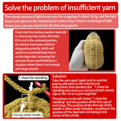 Christmas Capybara Crochet Kit - Animal Knitting Material Package