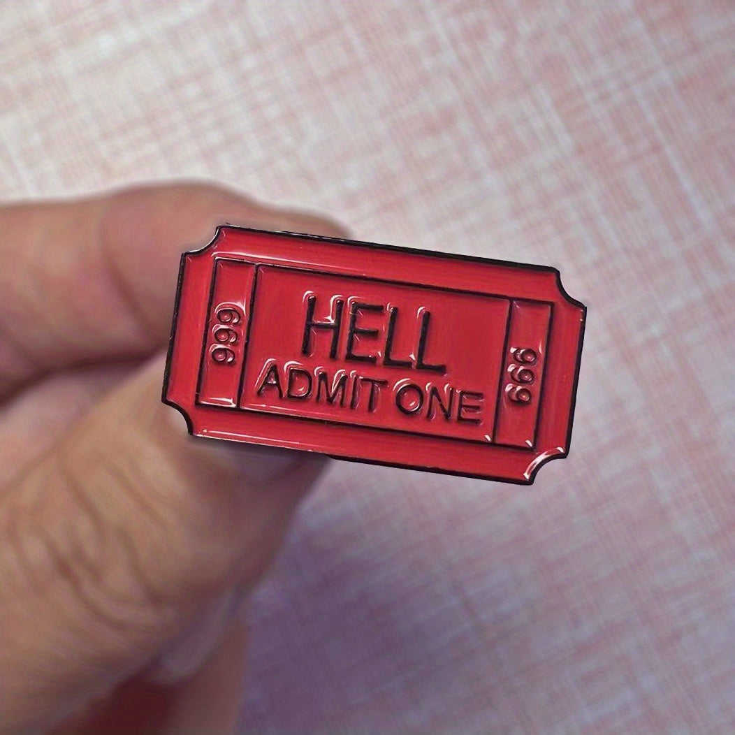 Red Alloy Oil Dropping Brooch Bag Accessories