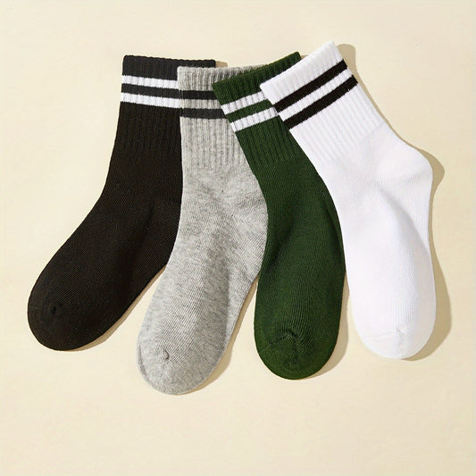 Kids Sports Socks 4 Pairs Short Socks
