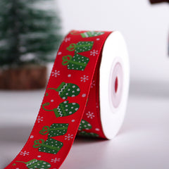 Christmas Ribbon Festive Decor Tape Hand Dye Bow Gift Decor Tape 2 0 98'' Set