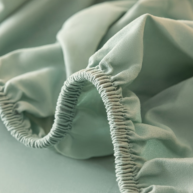 Soft Brushed Fitted Sheet Comfortable Bedding Dark Green