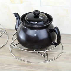 Double Layer Stainless Steel Pot Rack Heat Insulation Kitchen Organizer
