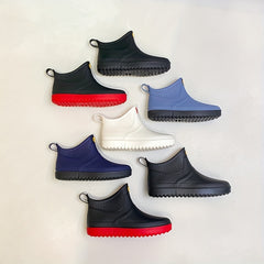 Men Rain Boots Low Top Waterproof Non slip Outdoor Walking Fishing