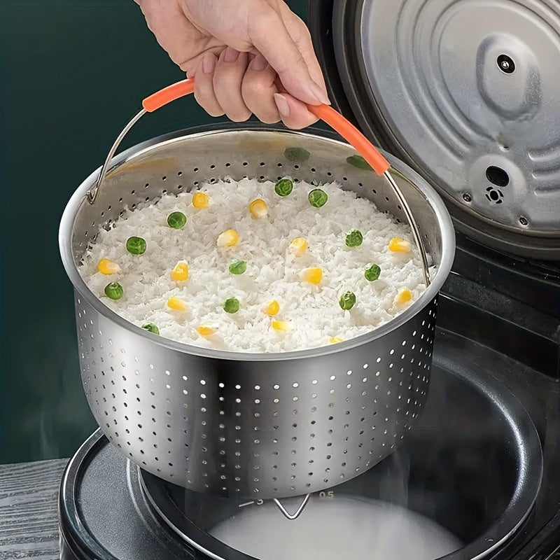 1pc Stainless Steel Steamer Basket Insert 18.01cmx12.01cm