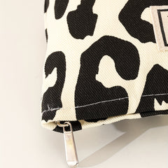 Leopard Pattern Cosmetic Bag Pink Makeup Bag Travel Toiletry Bag