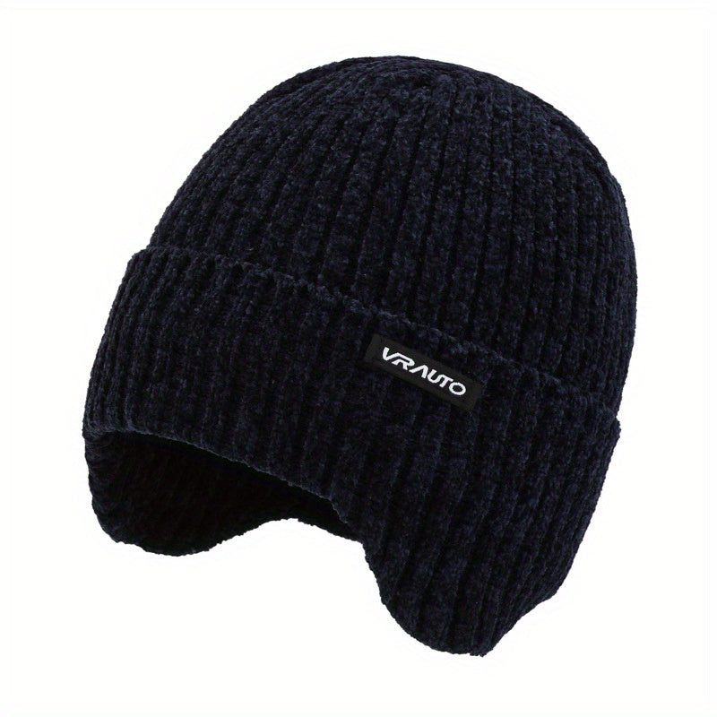 Men's Thick Woolen Hat with Ear Protection for Winter
