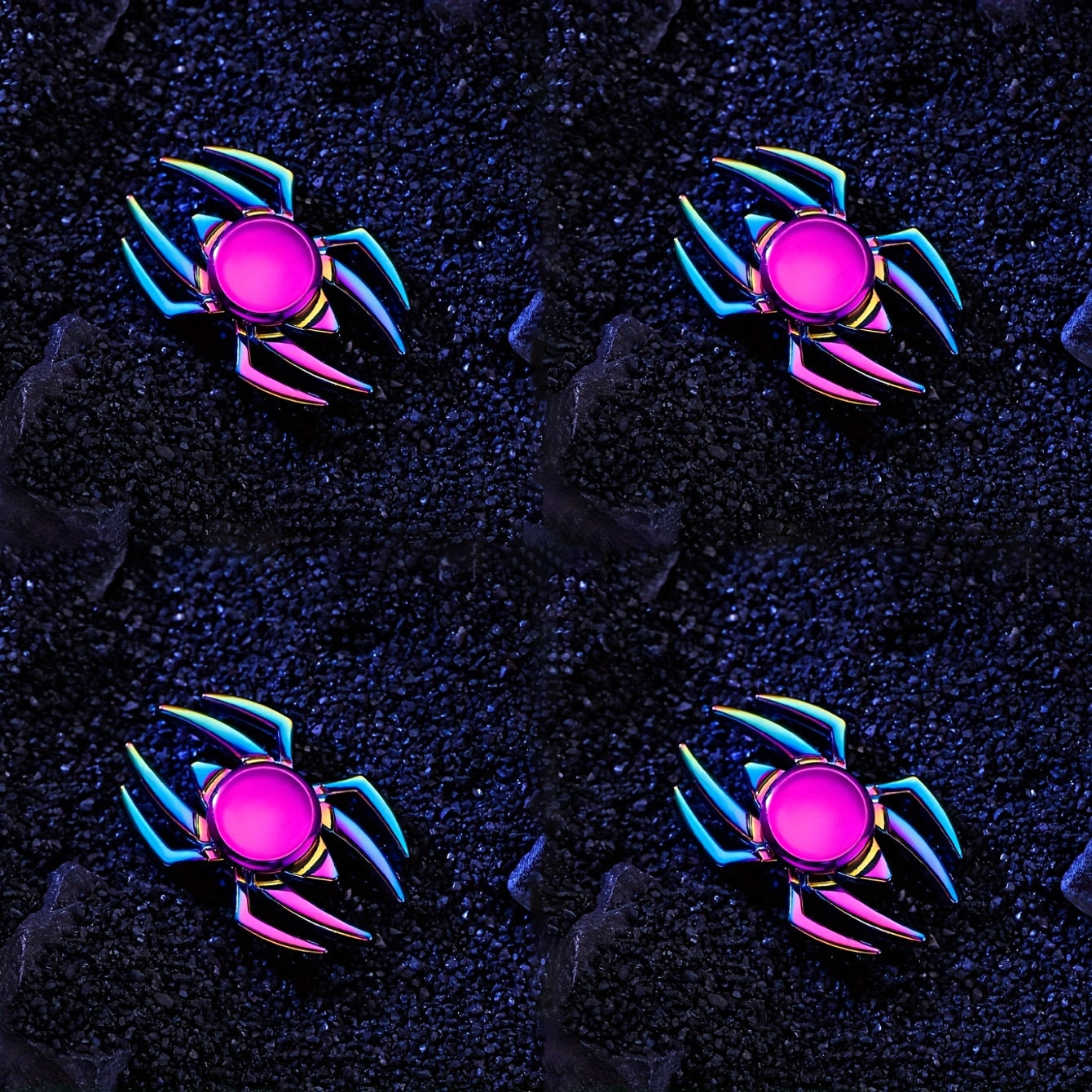 Dynamic Spider Fidget Spinner Toy Green Gradient