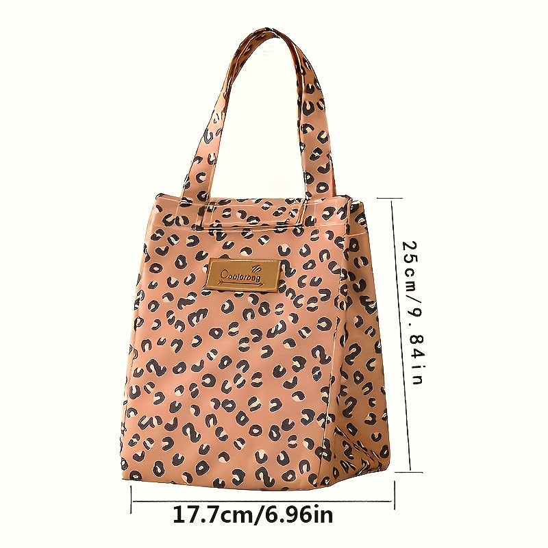 Leopard Thermal Lunch Bag Insulated Cooler Tote Storage Case Box