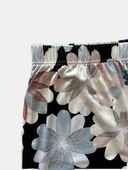  Boho Floral Print High Rise Stretch Tapered Leg Pants