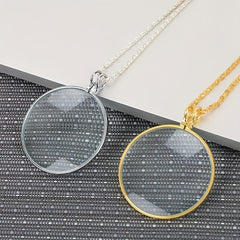 Portable Necklace Magnifying Glass for Reading Crafting Jewelry Making