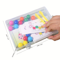 Wooden Worm Bead Eating Game for Recognition Skills