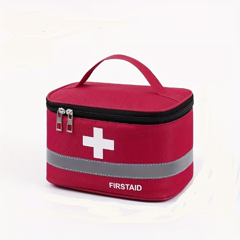 Portable Medicine Lock Box with Letter Graphic Storage