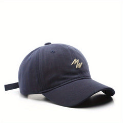 Embroidered Duck Tongue Cap Outdoor Sun Hat Baseball Cap