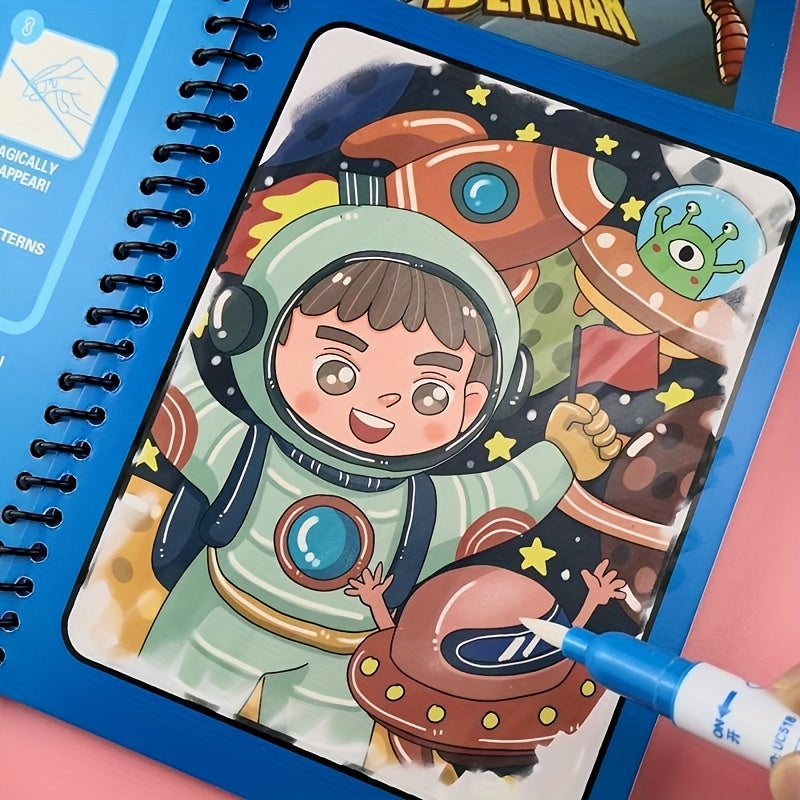 Magic Water Drawing Book Toy Reusable Water Drawing Book Magic Book