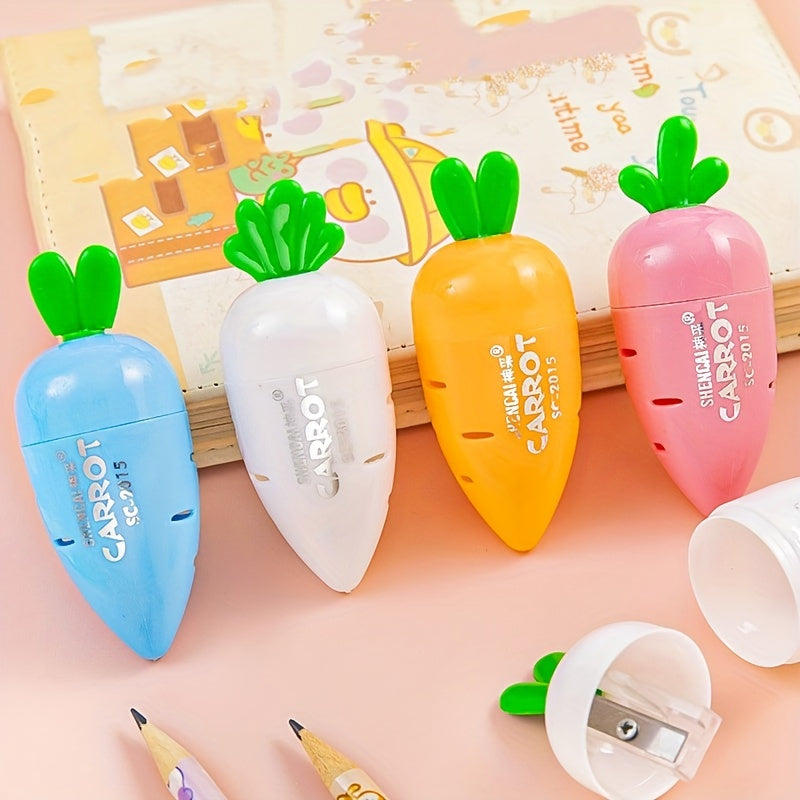 Cartoon Carrot Pencil Sharpener Stationery Candy Pencil Sharpener
