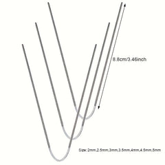 3pcs Stainless Steel Ring Knitting Needle 2mm-3.5mm