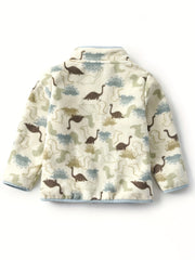 Kids Dino Print Fleece Jacket
