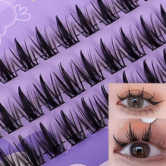 3 Rows Cluster Lashes Flower Fairy False Eyelashes Thick Chemical Fiber