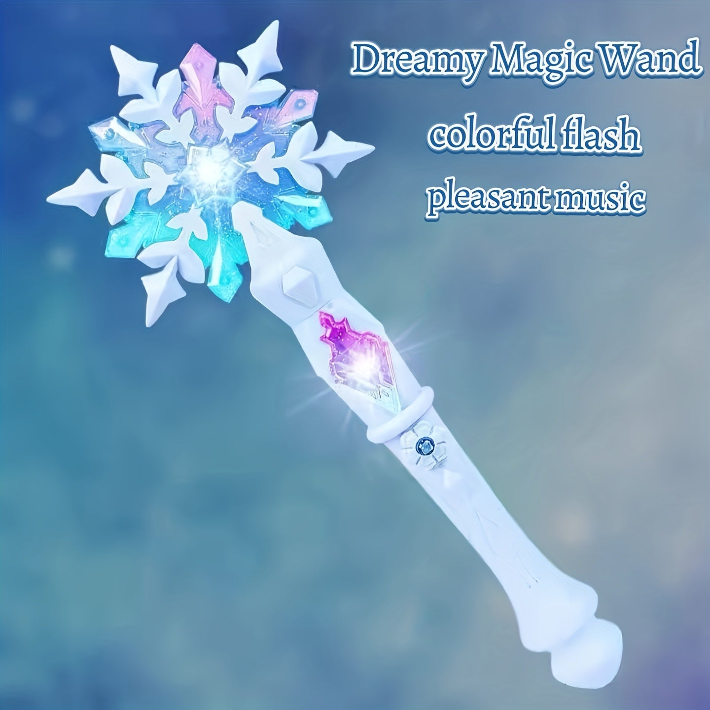 Interactive Princess Wand with Sound and Light Effects Sky Purple