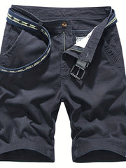 Men's Casual Cotton Cargo Shorts for Summer Outdoor