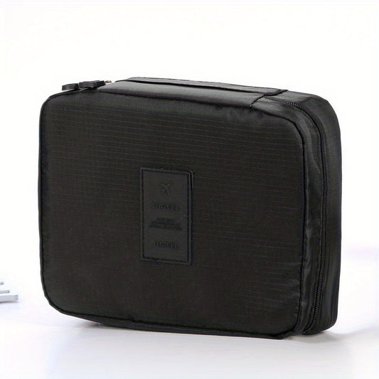 Solid Zipper Storage Bag Portable Travel Accessories Cosmetic Bag