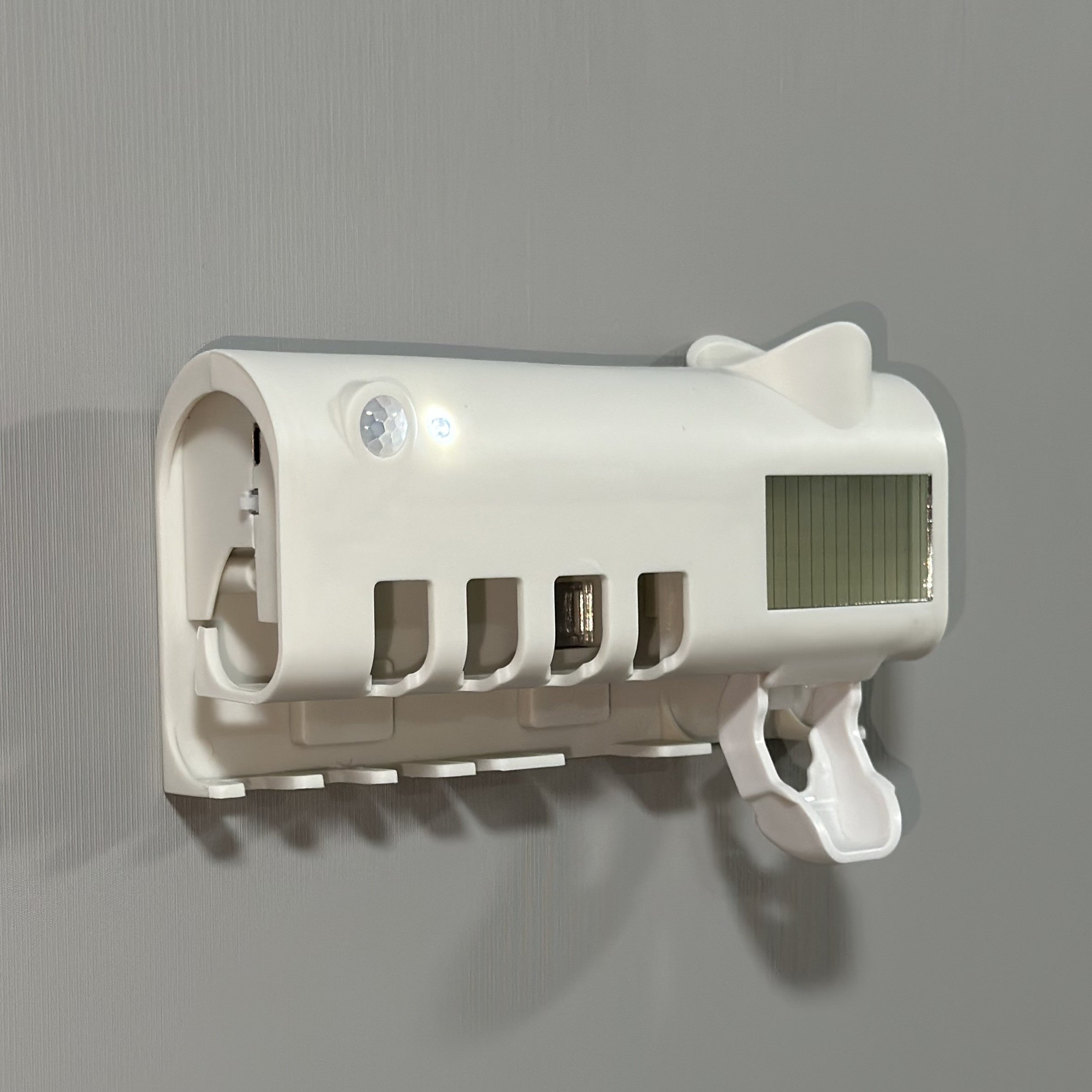 UV Toothbrush Holder with Squeeze Rack