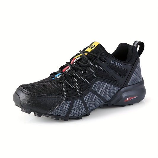 Men's Lace Up Hiking Shoes, Durable & Breathable, Anti-Skid for Camping