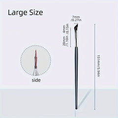 2pcs Eyeliner Brush Ultra Thin Flat Eyebrow Brush