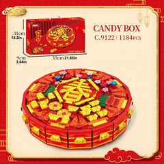 WOMA Chinese Year Blocks Candy Box Puzzle Shape Recognition Ideal for Kids