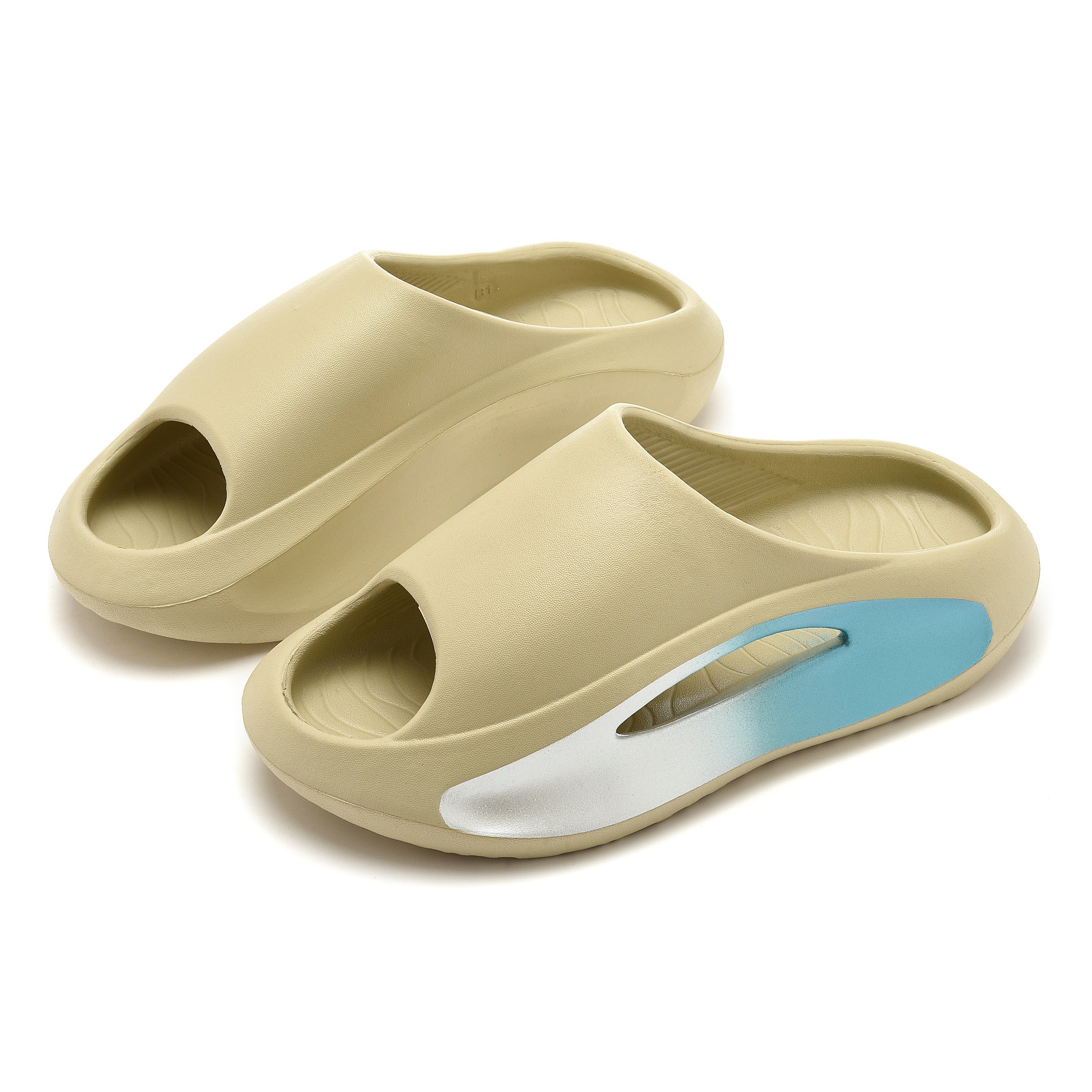 Unisex Open Toe Slides Durable Slip On Platform Shoes