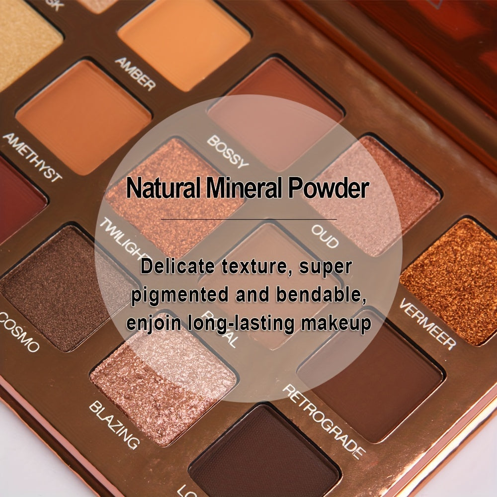 Smoky Style 18-Color Eyeshadow Palette Shimmer Matte Finish