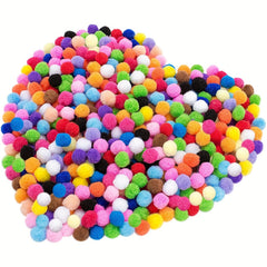 1200pcs Colorful Pom Poms Arts And Crafts DIY Kids Project Party Holiday Decor