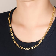 Gold Necklace For Men Women