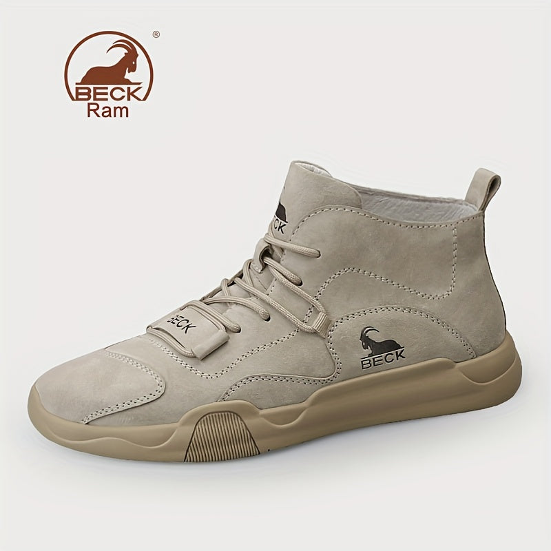 Men's Lace up Boots Sneakers Casual Walking Shoes High Top Comfortable
