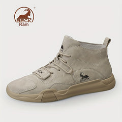 Men's Lace up Boots Sneakers Casual Walking Shoes High Top Comfortable