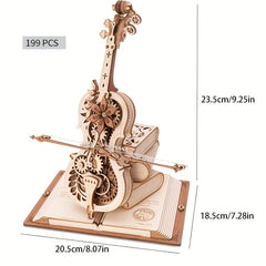 3D Wooden Cello Model Kit: Perfect Gift For Adults