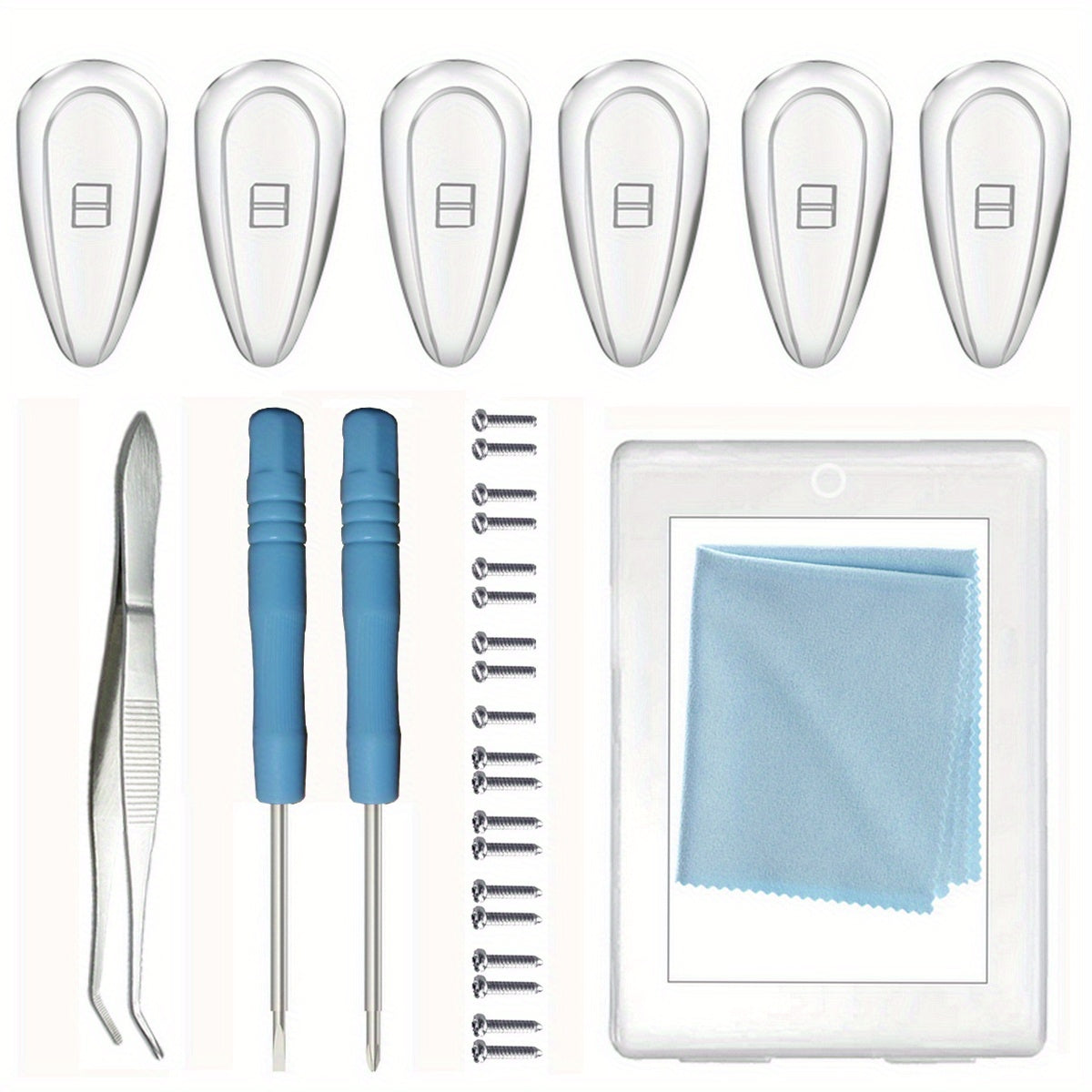 Soft Silicone Air Cushion Glasses Repair Kit Eyeglasses Nose Pad 15mm