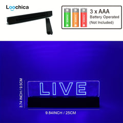 Live Signs Led Signs Signs For Wall Decor Live Sign For Studio Game Room Broadca