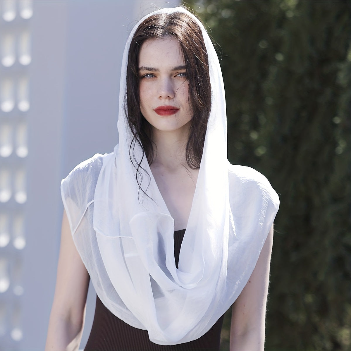 Thin Gauze Scarf Ramadan Headscarf Women Hijab Breathable Sunscreen Bandana