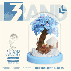 1320 Particle Tree House Building Blocks Spring Autumn Winter Creative
