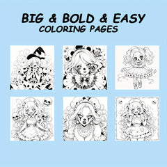 Painting Picture Book: 22 Pages Clear Lines Patterns