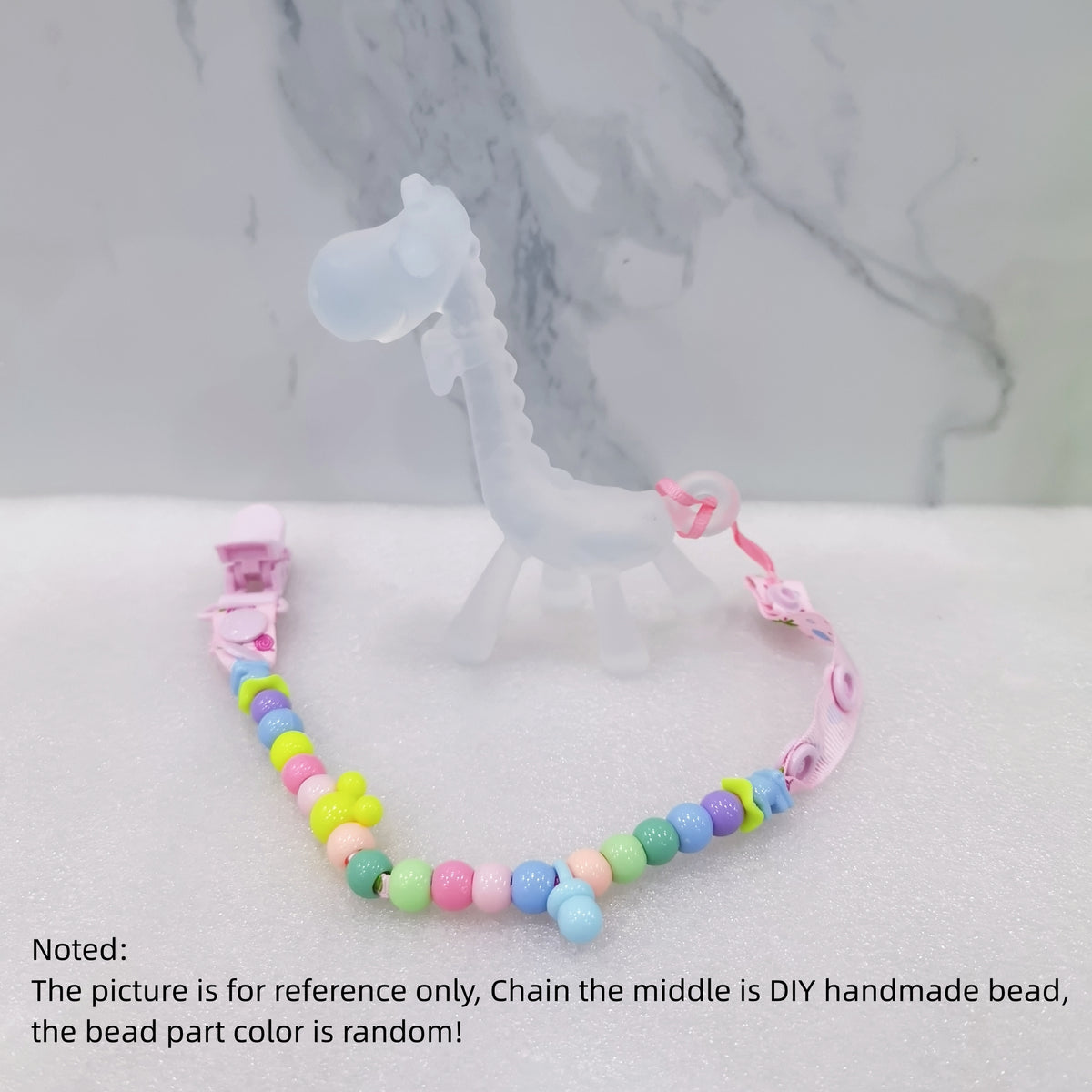2pcs BPA Silicone Baby Teether Toy Chain Pack