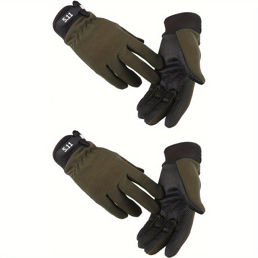 Men's Anti Slip Full Finger Gloves for Outdoor Sports